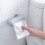 Capsule Shape Wall Mounted Garbage Bag Storage Waste Bin Dispenser Rubbish Box 2