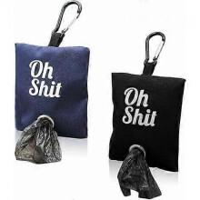 2025 Latest Model  (Black, Blue)2 Colors Dog Poop Bag Dispenser, Portable Leash