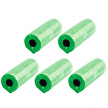 (Green) 5 Roll/Pack Biodegradables Dog Poop Bag Multipurpose Mini Pet Waste Bags for Outdoor Walking
