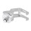 Silver Elegance: Claw Shape Helmet Bag Holder Hook 2