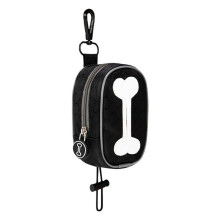(Black) Pet Garbage Bag Dispenser Portable Waterproof Large Capacity Pet Waste Bag Dispenser for Outdoor