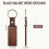 25PCS Wooden Keychain Blanks Rectangle Wood Keychain Blanks with Leather Strap Engraving Blanks Key 2