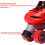 Quad Roller Skates for  Beginners Adjustable Size Red/Blue/Pink XL 35/38 3