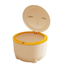 (Yellow.Garbage.bag.1.roll) Cat Poop Shoveling Enclosed Litter Box Pet Waste Bin Special Trash Station