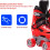 Quad Roller Skates for  Beginners Adjustable Size Red/Blue/Pink XL 35/38 4