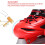 Quad Roller Skates for  Beginners Adjustable Size Red/Blue/Pink XL 35/38 2