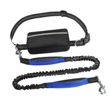 (120-183cm Long, blue) Hands-Free Dog Leash with Waist Bag for Jogging, Training, and Hiking - Suitable for All Dog Breeds in Violet Color