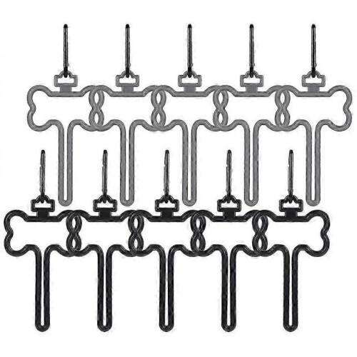 Poop Bag Holder Hands-Free Dog Waste Dispenser 10-Pack Black 1