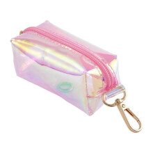 Portable Leather Pet Pouches for Dog Waste Bags & Pooper Scooper Holder on Walks