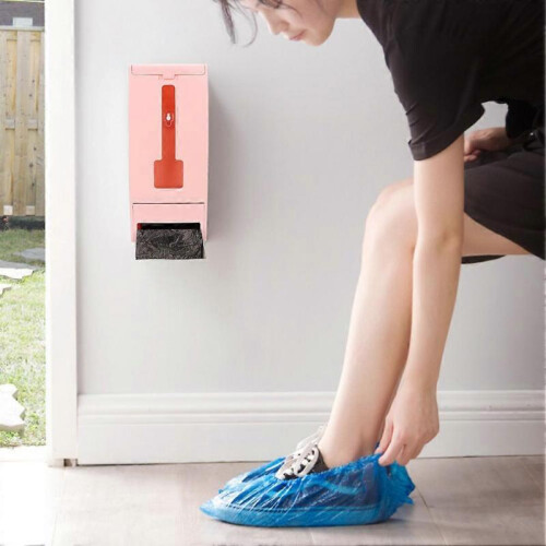 Wall Mounted Plastic Bag Dispenser Garbage Trash Bags Storage Box Organizer Holder for Kitchen 1