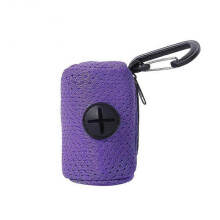 (purple) Pet Waste Bags Portable Toilet Dog Garbage Bag Cleaning Dispensers R7