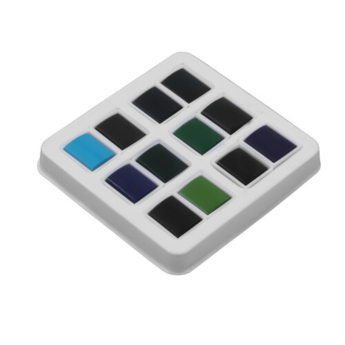 12Pcs Watercolor Paint Set Dark Color Ocean Forest 2