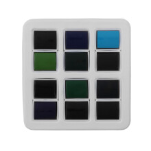 12Pcs Watercolor Paint Set Dark Color Ocean Forest