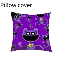 (Purple) Playtime Poppy Smiling Critters Pillow Case Game Characters Comfortable Is Soft