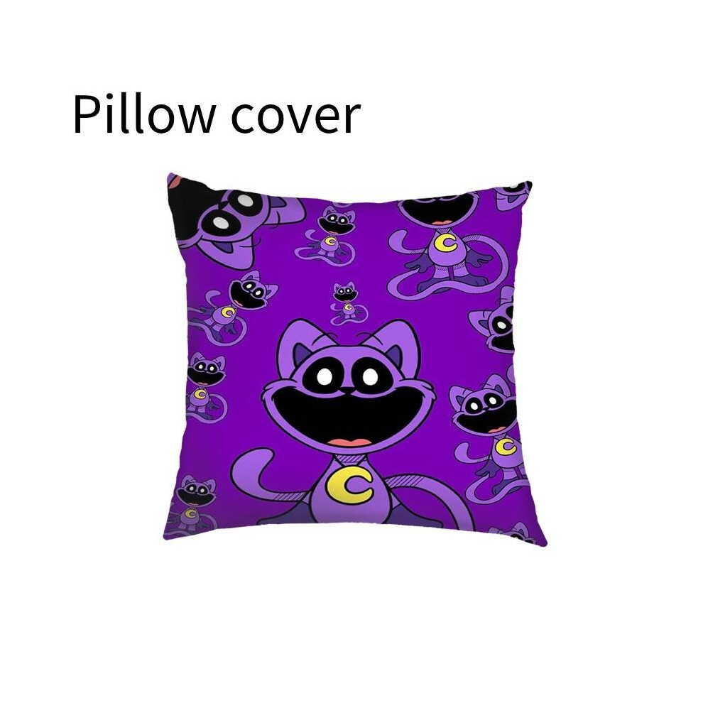 (Purple) Playtime Poppy Smiling Critters Pillow Case Game Characters Comfortable Is Soft