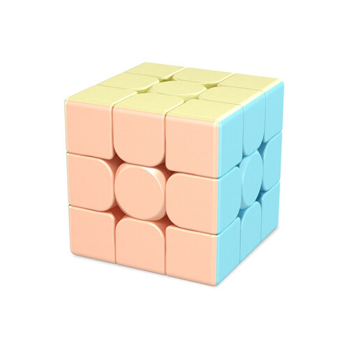 (Rubik's Cube) Magic Cube Macaron 3x3 Kids Educational Pyraminx Puzzle Fun Toys Game Gift For