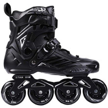 Adults Skates Men And Women Adjustable Inline Roller Skates Black EU 42