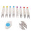 8Pcs Thread Snips Safety Cover Spring Action 10