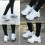 Inline Skate, 2 in 1 Shoes, Adjustable Quad Roller Skates Boots, 39 5