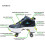 Inline Skate, 2 in 1 Shoes, Adjustable Quad Roller Skates Boots, 39 3