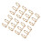 Binder Rings Reusable 3 Hole Electroplated Metal 10