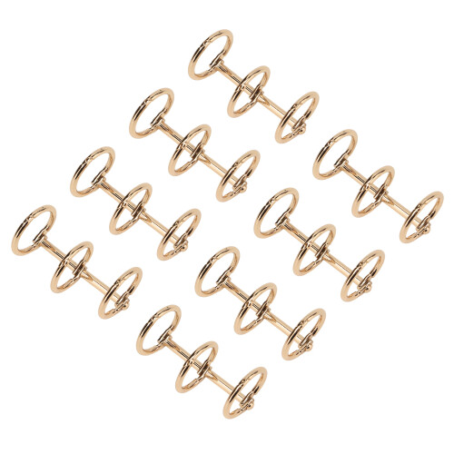 Binder Rings Reusable 3 Hole Electroplated Metal 1