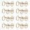 Binder Rings Reusable 3 Hole Electroplated Metal 8