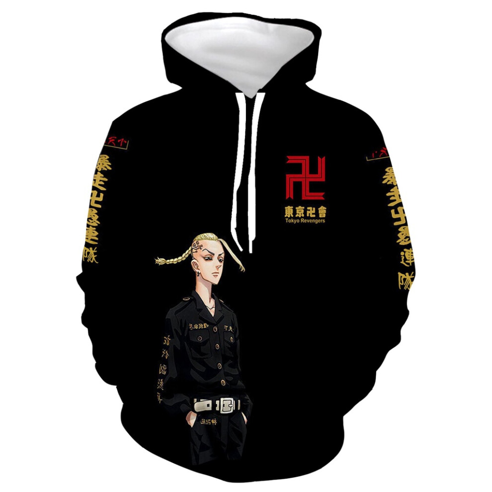 (Black, 4XL) Revengers Tokyo Hoodie 3d Printed Hooded Sweatershirt Unisex Fashion Tops Casual-image-OPC-PJ79XS5-NEW