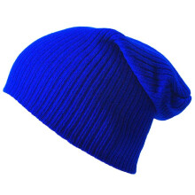 (Blue) Mens Knitted Ladies Woolly Winter Oversized Slouch Beanie Hat Cap Skateboard