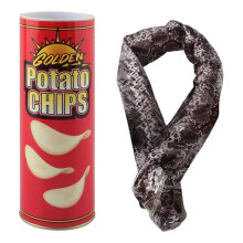(D) Potato Chips Snake Prank Potato Chip Snake Can Snake In A Potato Chip Can Prank Potato Chip Cans Scary Trick Jump Spring Snake Toy Toy Playsets