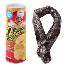 (A) Potato Chips Snake Prank Potato Chip Snake Can Snake In A Potato Chip Can Prank Potato Chip Cans Scary Trick Jump Spring Snake Toy Toy Playsets