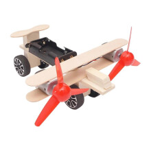 Puzzle Science Experiment Handicraft Technology Electric Taxi Aircraft Educational Equipment Material Package Toy Playsets