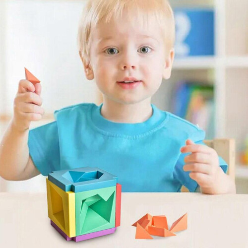 Three-dimensional Tangram Space Thinking Training Intelligence Puzzle Geometric ToyToy Playsets 2