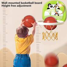 (Green) Indoor Hanging Basketball Hoop For Babies 12 3 Years Old Baby Basketball Stand For Home Use Ball Toy For Boys Toy Playsets