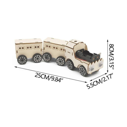 Puzzle Science Experiment Handicraft Technology Small Train Educational Equipment Material Package Toy Playsets 2