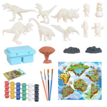 kids toys DIY Painted Dinosaur Graffiti Painting Game 44 PCS Set Of Children's Toys roses