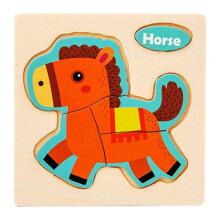 (B) Wooden Puzzle Children Ocean-Animal Traffic Dinosaur Puzzle Toy Toy Playsets