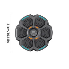 (Silver) Smart Music Exercise Boxing Machine Kids Boxing Trainer Home Fitness Wall BoxingToy Playsets
