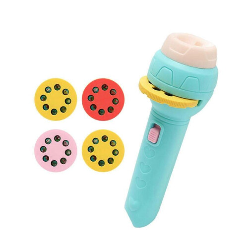(E) Early Childhood Educational Picture Projection Slide Luminous Flashlight Toy Playsets