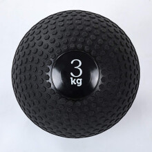 Solid Iron Sand Slam Medicine Ball, Gravity Ball 3 kg / 6.6 lb, NonSlip Imitation Tyre Texture Home Gym Training Ball for Men and Women