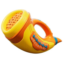 (Orange) Play The Horn To Simulate The Sound Effect Of The Whistle And Blow The Horn To Exercise The Capacity Onomatopoeia ToyToy Playsets