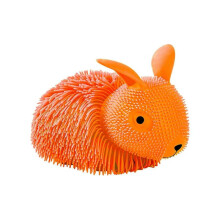 (Orange) Enchanting Oversized Faux Furs Bunny Stress Relief Ball Adorable And Trendy Squeezable Funny For Kids Toy Playsets
