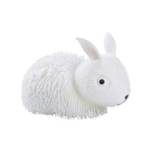 (White) Enchanting Oversized Faux Furs Bunny Stress Relief Ball Adorable And Trendy Squeezable Funny For Kids Toy Playsets