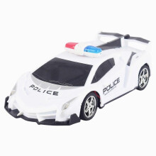 (White) 1/20 Scale RC Drift Car Polices Toy For Boys Gift To Toddlers Requires 5 AA Batteries Toy Playsets