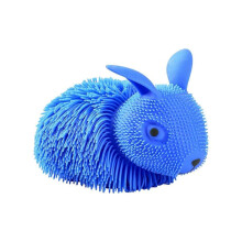(Blue) Enchanting Oversized Faux Furs Bunny Stress Relief Ball Adorable And Trendy Squeezable Funny For Kids Toy Playsets