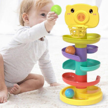 Baby Puzzle Early Education Toys Stacking Toys for Babies Aged 6 Months And Above 0-3 Years Old Shooting Track Rolling Ball Toy Playsets