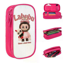 BD1108-LABUBU Meme Pencil Cases Pen Box Bags Girl Boy Big Capacity Office Zipper Pencil Pouch