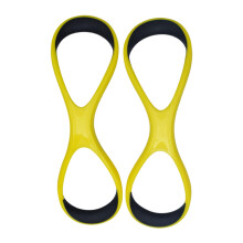 Trainer swimming fin, forearm fin, supports high elbow, wrist alignment aid, all Yellow