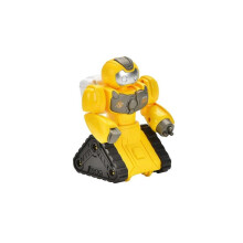 (Yellow) Children Press Forward Robot Can Be Rotated 0-3 Years Old Children's Educational Early Learning Crawling Toy Car Toy Playsets