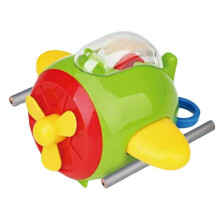(Green) Multifunctional Pencil Case With Cartoons Airplane Toy Stationery Set Including Sharpener For Elementary School Students Toy Playsets